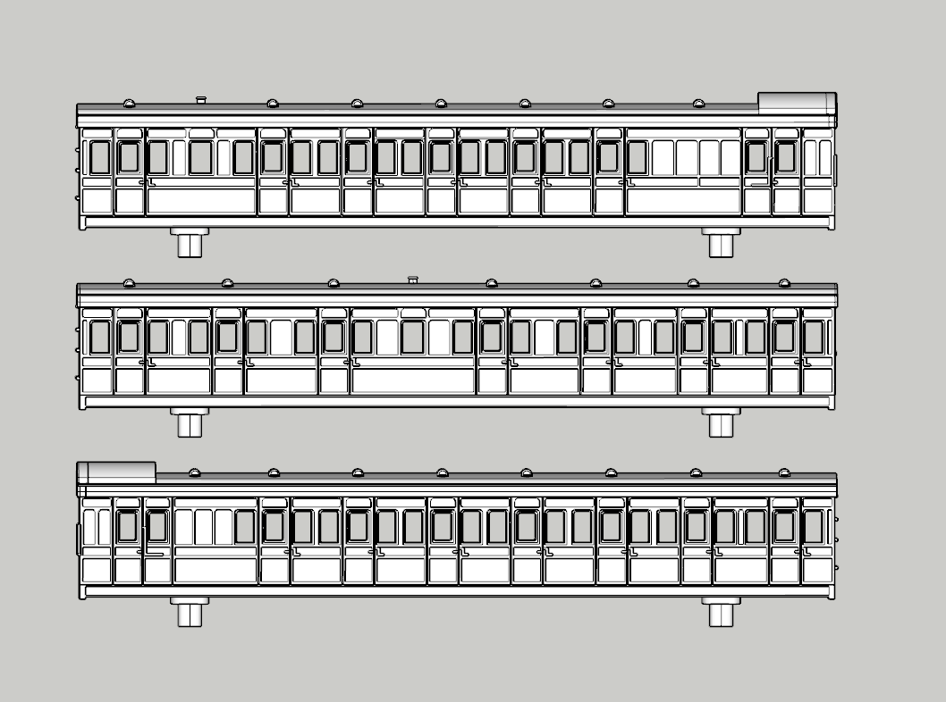 (image for) SECR Birdcage Trio-A Late 3 Coach Bundle - Set 552